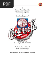 Download Performance Appraisal of Coca Cola Employees by Payal Sharma SN279172784 doc pdf