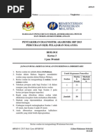 CONTOH SOALAN PAPER 3 BIOLOGI SPM PEPERIKSAAN PERTENGAHAN 