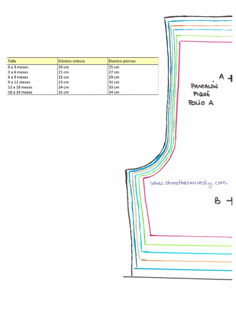 Patron Pantalones Pique Bebe Pdf