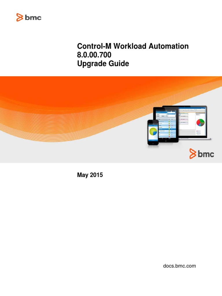 Control M Workload Automation v8 Upgrade Guide PDF Trademark Server