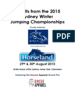 Results of The 2015 Sydney Winter Championships PDF