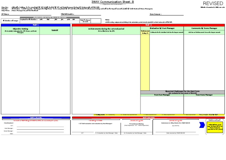 Revised 3way Sheet B Form - Template | PDF | Finance & Money Management ...