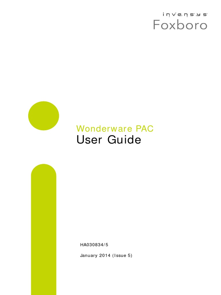 User Guide: Wonderware PAC | PDF | Integrated Development Environment ...