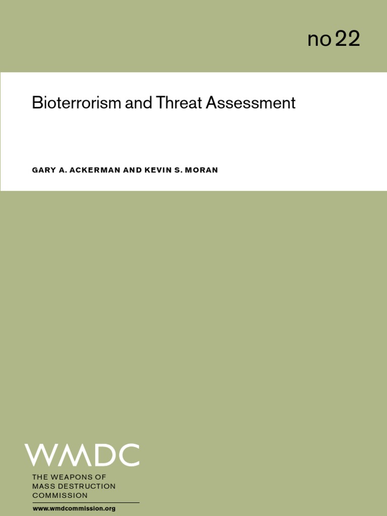 Understanding Bioterrorism Threats | PDF | Bioterrorism | Biological ...