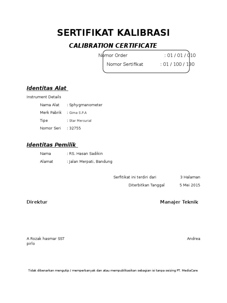 Kalibrasi | PDF