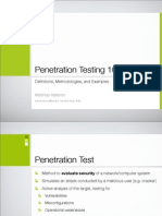 Pentest - 101 by Matthias Vallentin