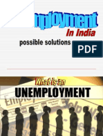Unemployment in India &solutions