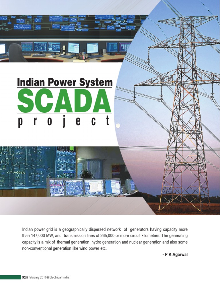 Indian Power Grid SCADA System Overview | PDF | Scada | Server (Computing)