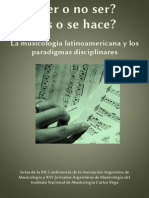 Actas Musicología Argentina Autores Varios