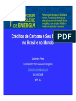 Creditos Carbono e Seu Mercado No Brasil e No Mundo