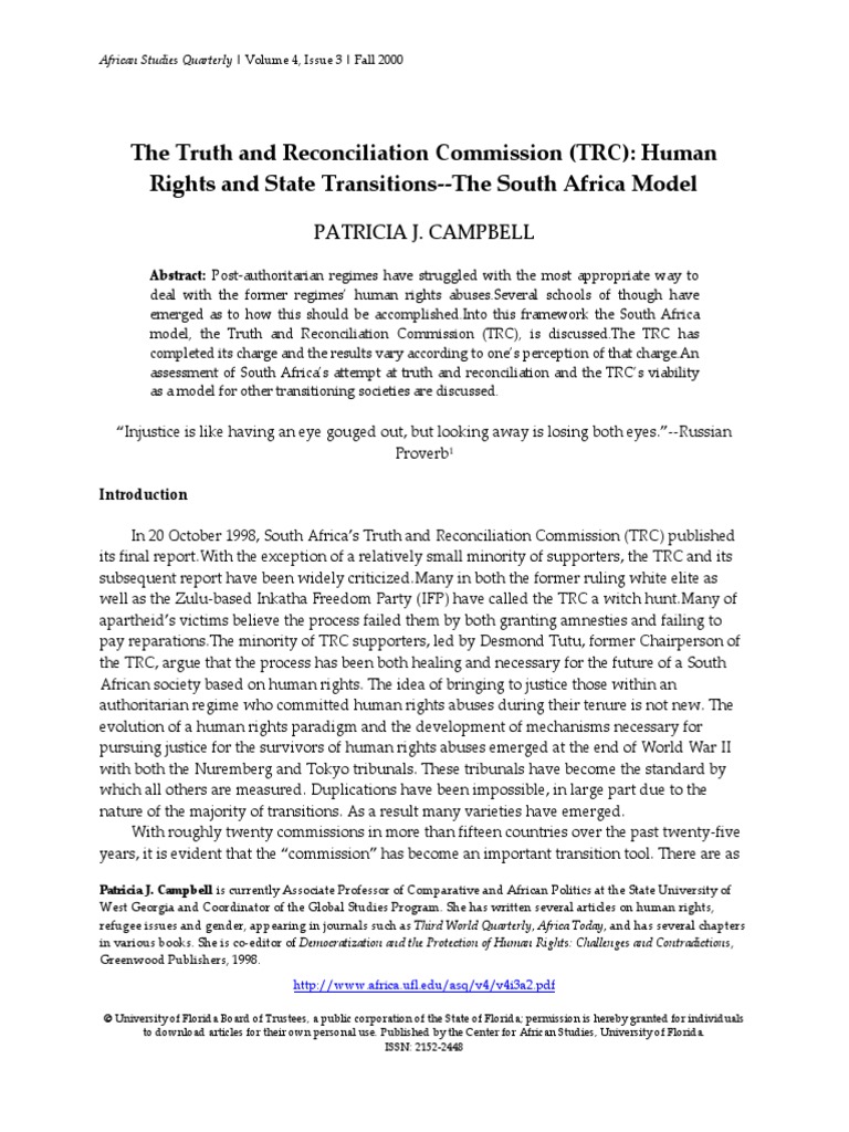 Truth commission wwf picture