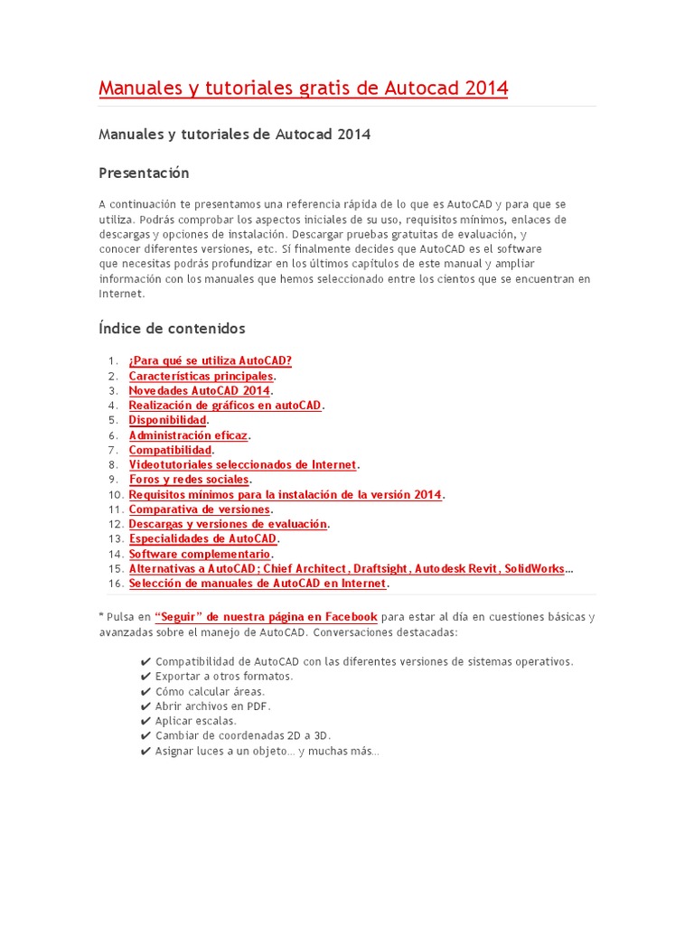 Tutorial Enlinea Autocad 2014 PDF | PDF | Autodesk Revit | Autodesk