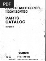 Canon CLC 1100 Parts Manual