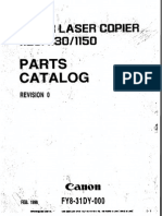 Canon CLC 1100 Parts Manual