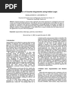 Prediction of Counter-Arguments Using Indian Logic