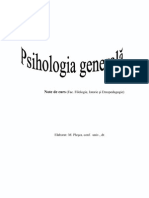 Plesca, Maria - Psihologia Generala. Note de Curs PDF