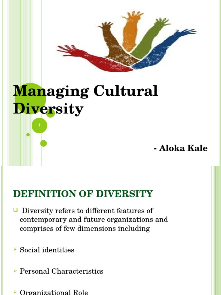 Managing Cultural Diversity in Organizations | PDF