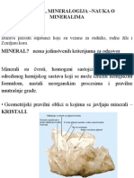 Mineralogija, Predavanje 1