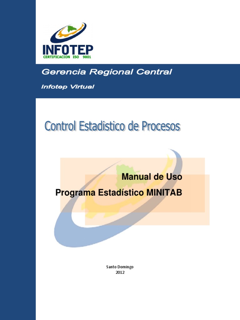 Manual de Minitab Curso Infotep PDF Estadísticas Software