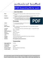 Fax TM Expanding Mortar Quick