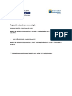 Programación Evaluación para Cursos de Inglés PDF