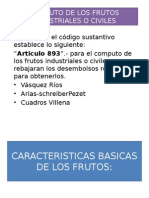 Computo de Los Frutos Industriales o Civiles