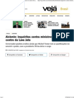 Alckmin - Inquéritos Contra Ministros Colocam Governo No Centro Da Lava Jato