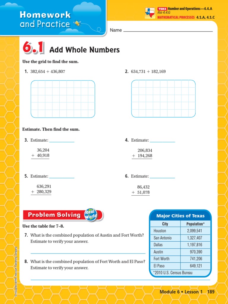 6 1 add whole numbers