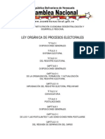 1ra Leyorganica de Los Procesos Electorales 20 05 09