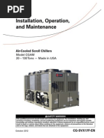 Chiller CGA MInstallation, Operation, Air-Cooled Scroll Chillers 20-130 Ton