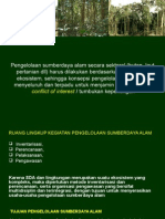 Pengelolaan Sumberdaya Alam Secara Sektoral