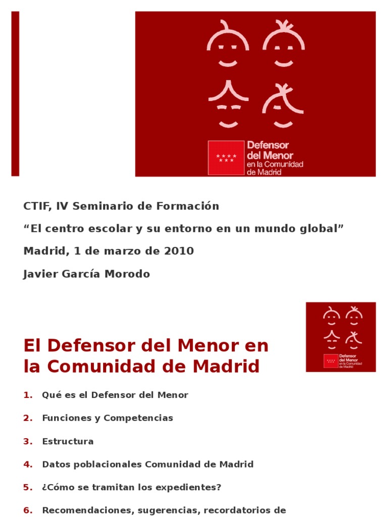 El Defensor Del Menor PDF Servicio de redes sociales Tecnología