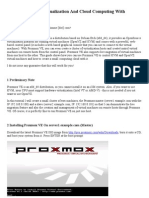 KVM + OpenVZ Virtualization + Cloud Computing With Proxmox VE