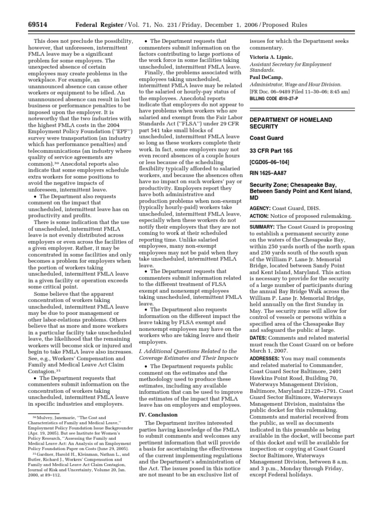 Proposed Rule Ports and Waterways Safety Regulated Navigation Areas