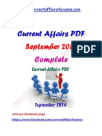 Sep 2014 Complete Current Affairs