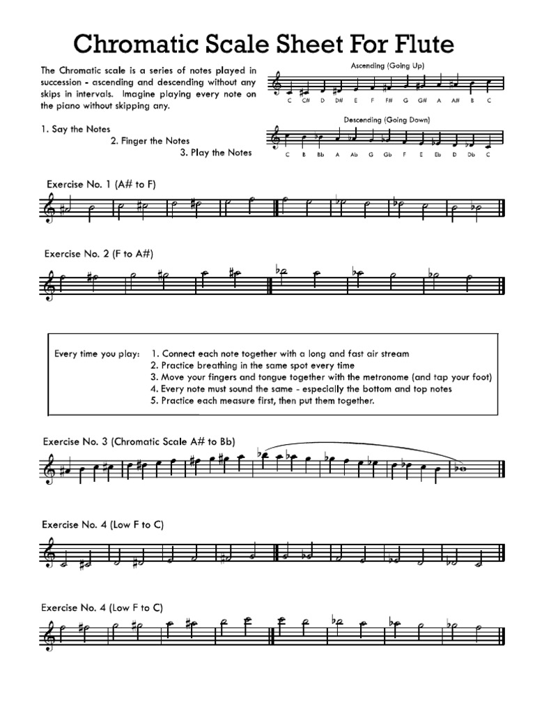 Flute Chromatic Scales PDF