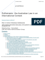 Euthanasia - The Australian Law in An International Context - Parliament of Australia