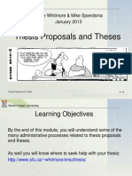 Thesis Proposals and Theses
