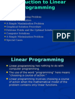 Introduction To Linear Programming