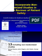 How To Incorporate Non-Randomized Studies in Cochrane Reviews of Patient Safety