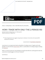 How I Trade With Only The 2-Period RSI