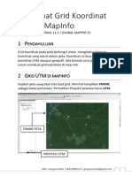 Mapinfo - Membuat Grid Koordinat Peta