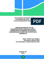 Dimensionamento de Um Transportador Continuo para o Transporte de Minerio de Bauxita