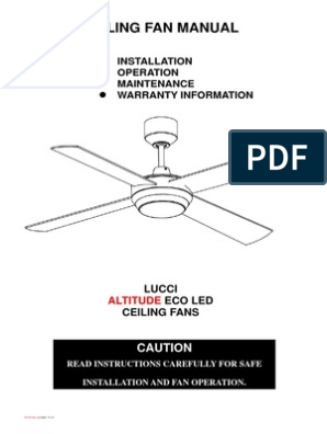 Ceiling Fan Service Manual Electrical Connector Switch