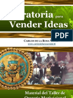 Carlos de La Rosa Vidal - Oratoria para Vender Ideas