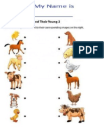 Matching Young Animal Worksheet