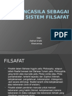 Pancasila Sebagai Sistem Filsafat