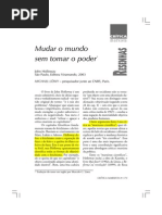 Lowy Resenha Do Como Mudar o Mundo Sem Tomar o Poder