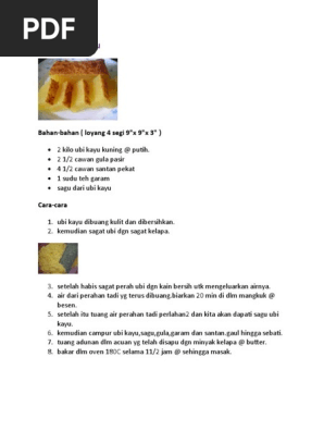 Bingka Ubi Kayu Pdf