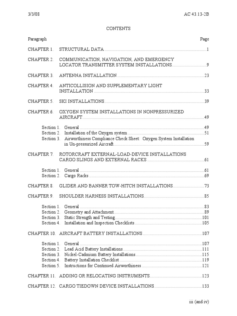 AC 43.13-2B: Installation Guidelines | PDF